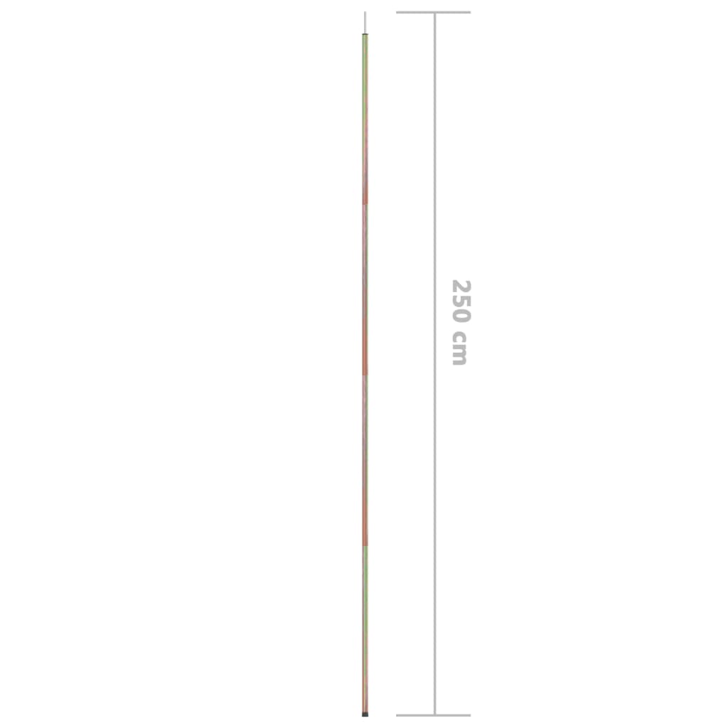 Asta per Parasole a Vela 250 cm Acciaio Zincato