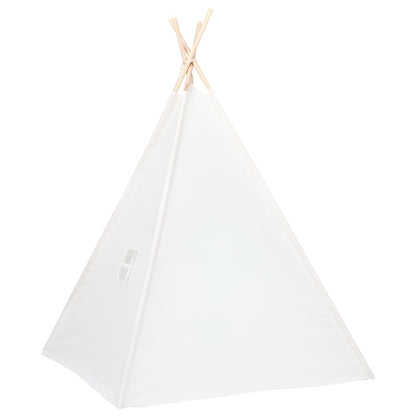 Tenda Tipi Bimbi Borsa Bianco Microfibra Strisce 120x120x150cm