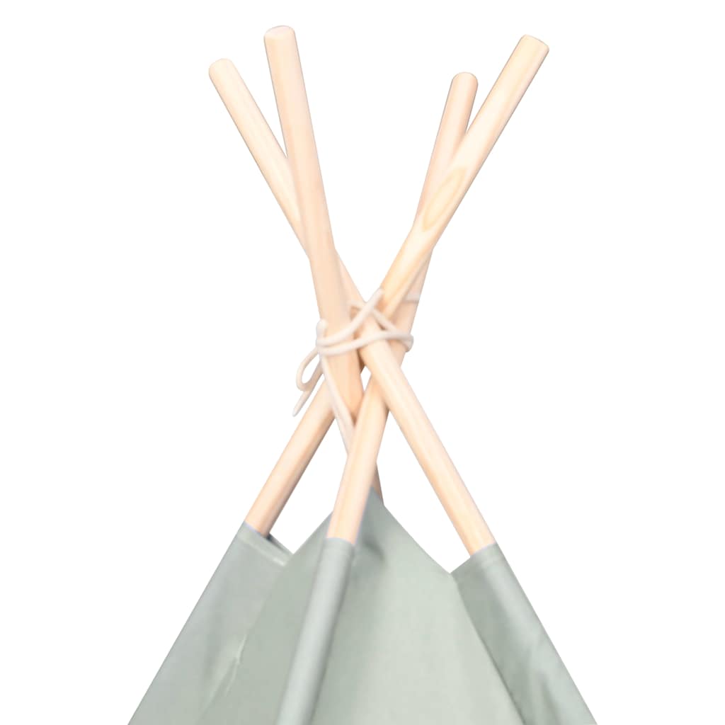 Tenda per bambini Rigato Grigio e Bianco 120 x 120 x 150 cm | homemem39