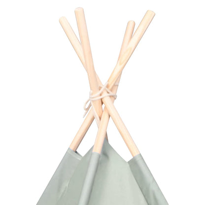 Tenda per bambini Rigato Grigio e Bianco 120 x 120 x 150 cm | homemem39