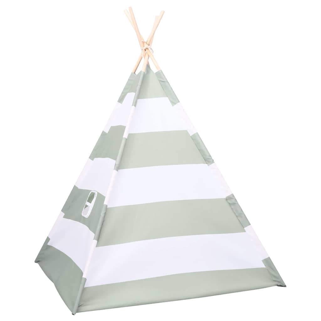 Tenda per bambini Rigato Grigio e Bianco 120 x 120 x 150 cm | homemem39