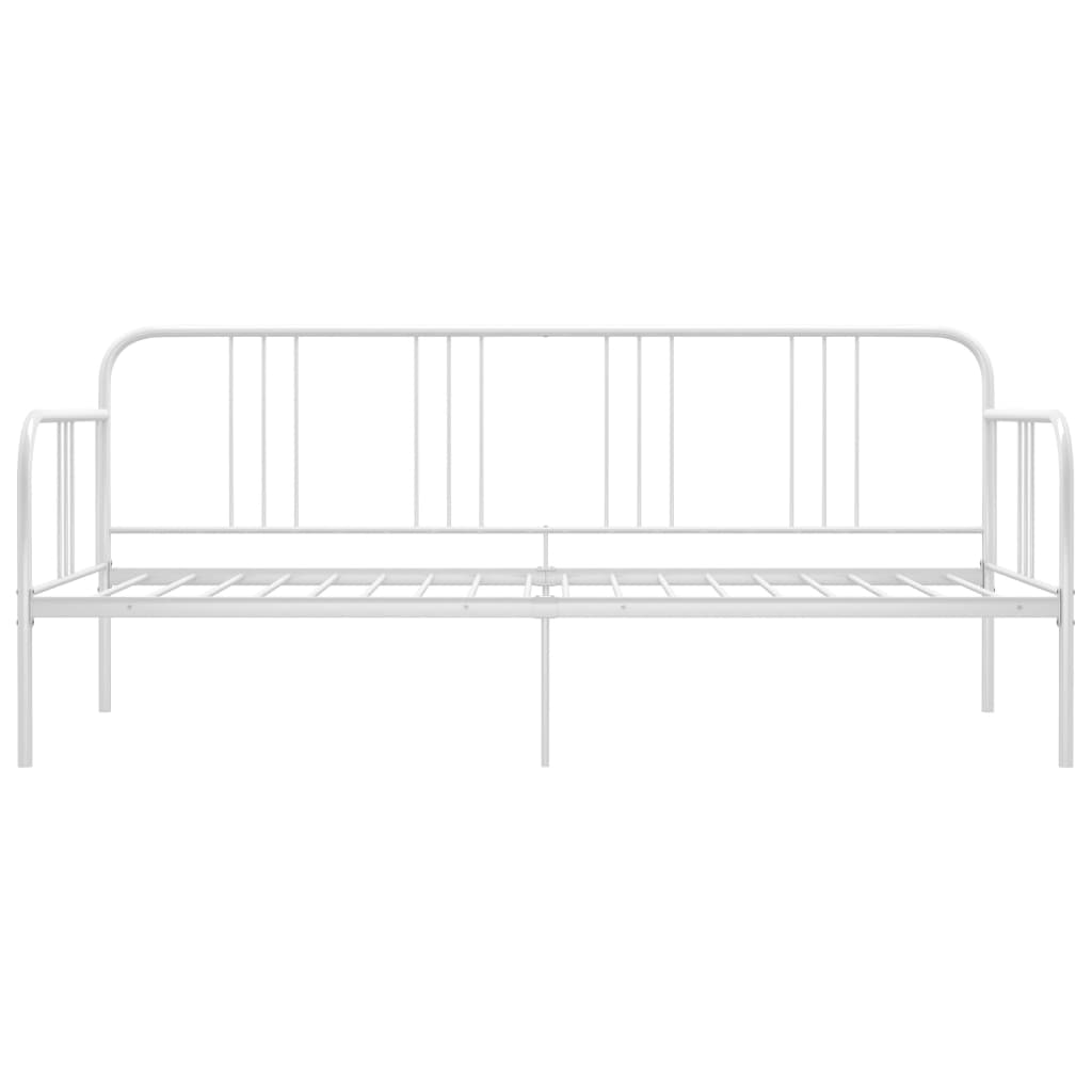 Divano Letto Bianco in Metallo 90x200 cm - homemem39