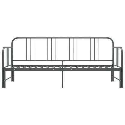 Telaio Divano Letto Estraibile Grigio in Metallo 90x200 cm - homemem39