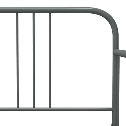 Telaio Divano Letto Estraibile Grigio in Metallo 90x200 cm