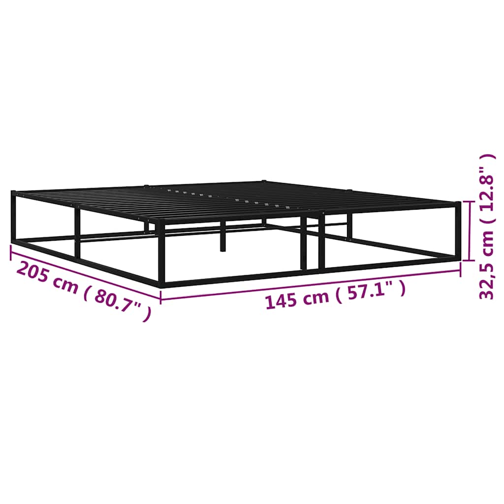 Giroletto Nero in Metallo 140x200 cm | homemem39