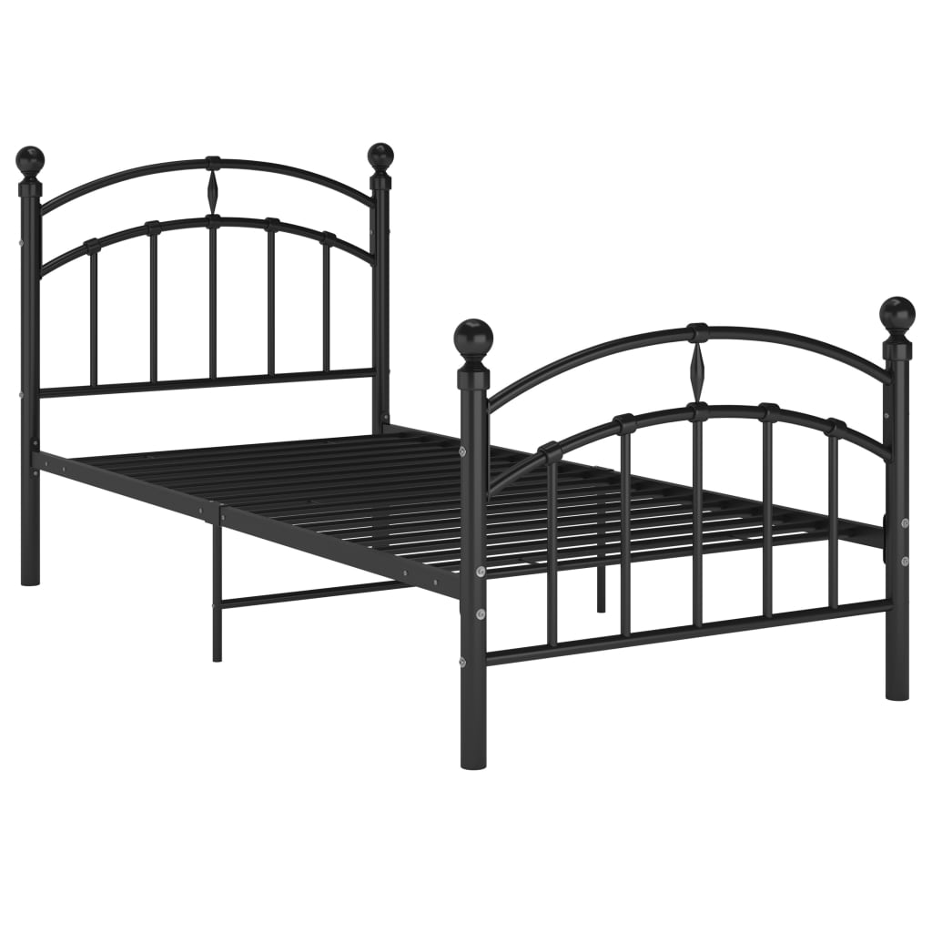 Giroletto Nero in Metallo 100x200 cm | homemem39