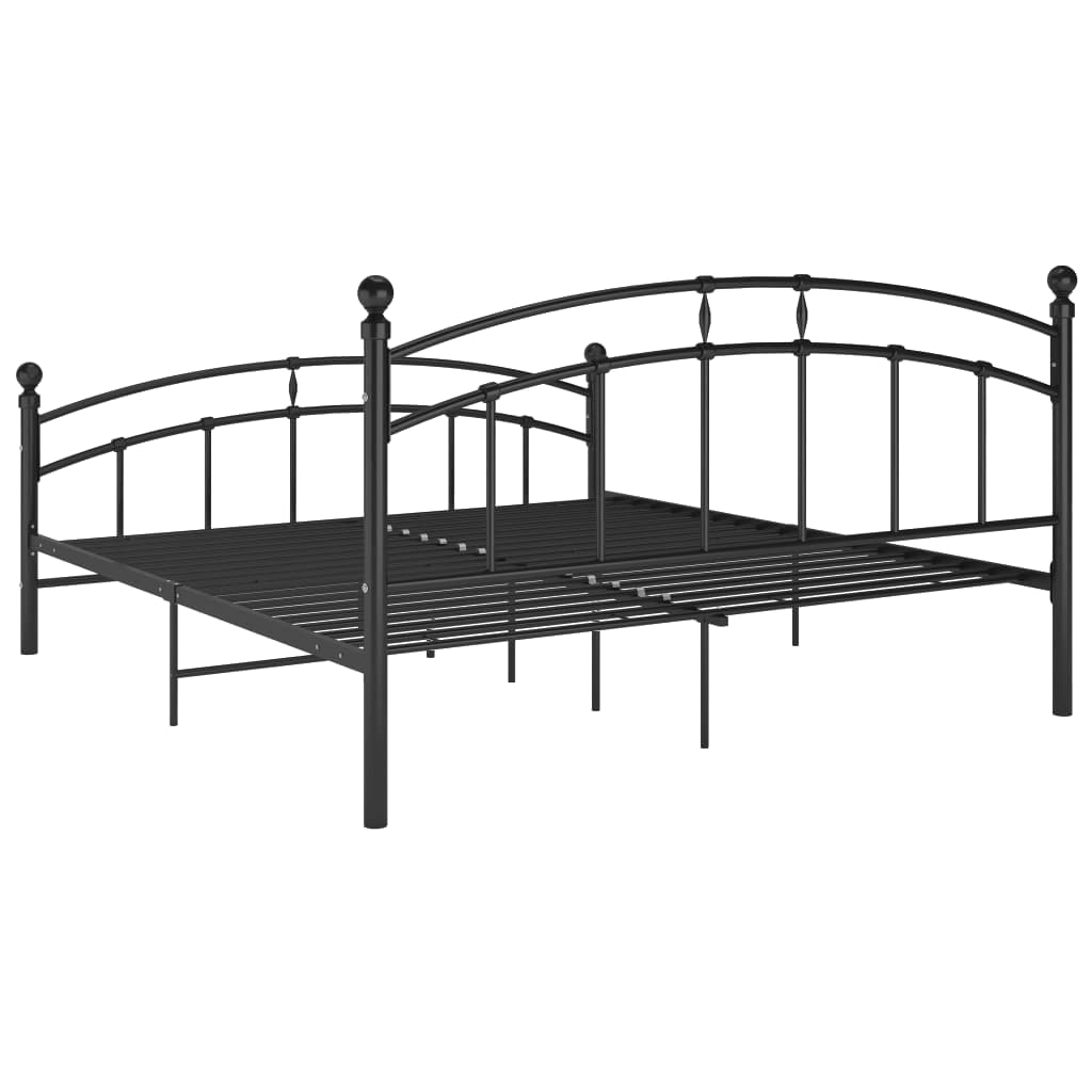 Giroletto Nero in Metallo 160x200 cm | homemem39