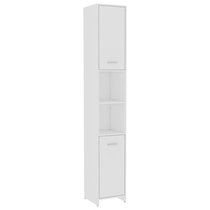 Set Mobili da Bagno 4 pz Bianco in Legno Multistrato | homemem39