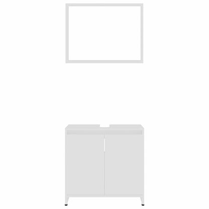 Set Mobili da Bagno 4 pz Bianco