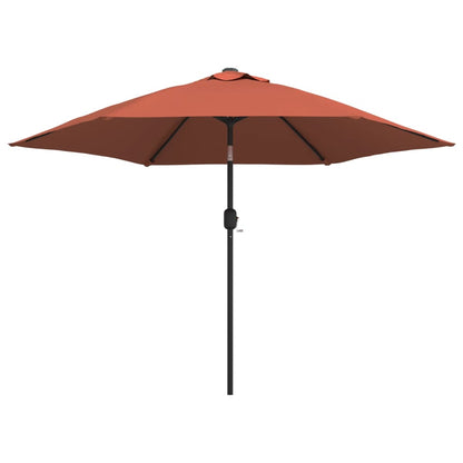 Ombrellone da Giardino con Palo in Metallo 300 cm Terracotta