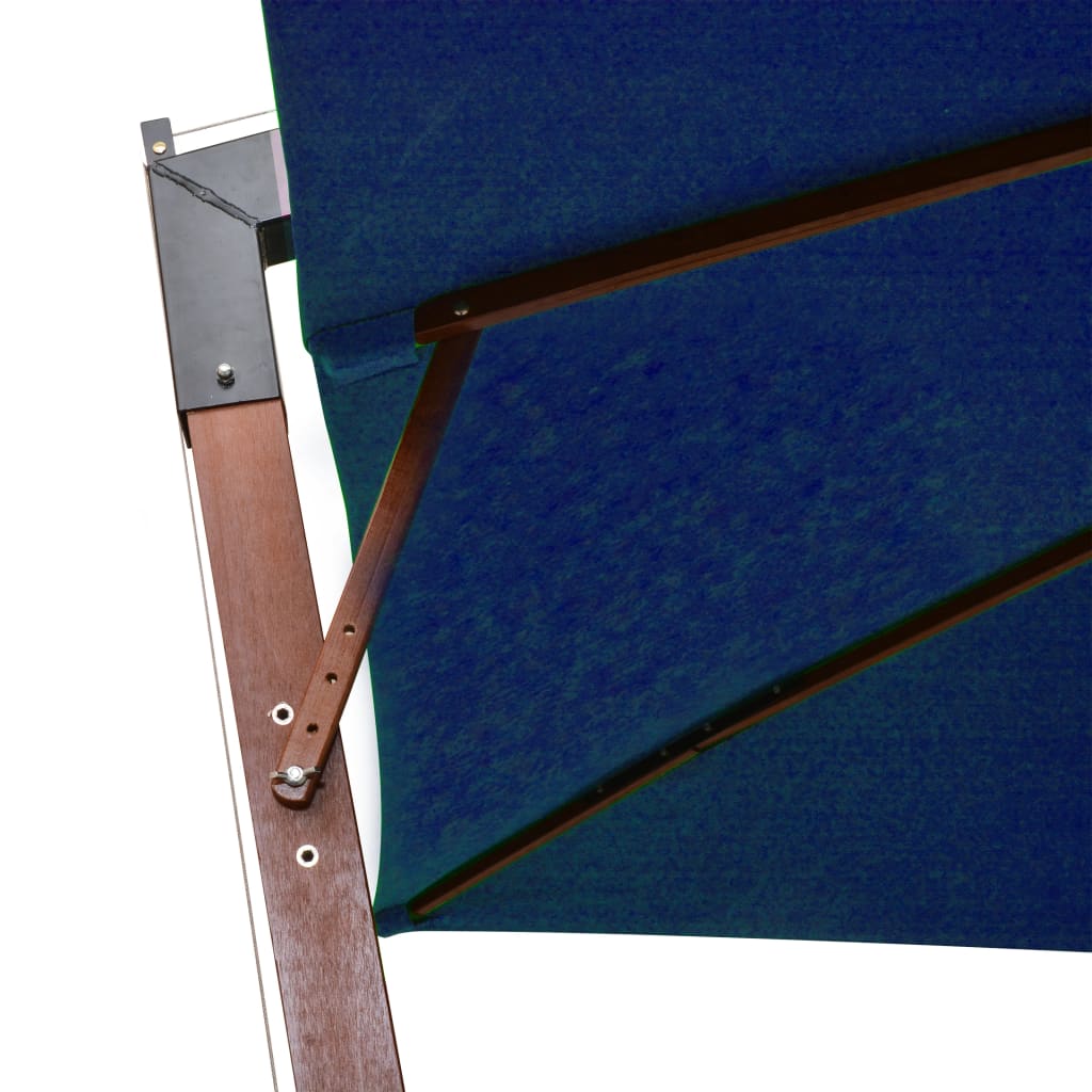 Ombrellone a Sbalzo Azzurro 3x3 m Palo in Abete Massello | homemem39