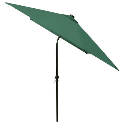 Ombrellone a Sbalzo con Palo in Acciaio e LED Verde 2x3 m | homemem39