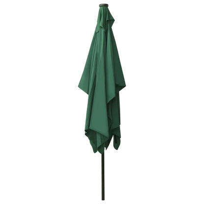 Ombrellone a Sbalzo con Palo in Acciaio e LED Verde 2x3 m | homemem39