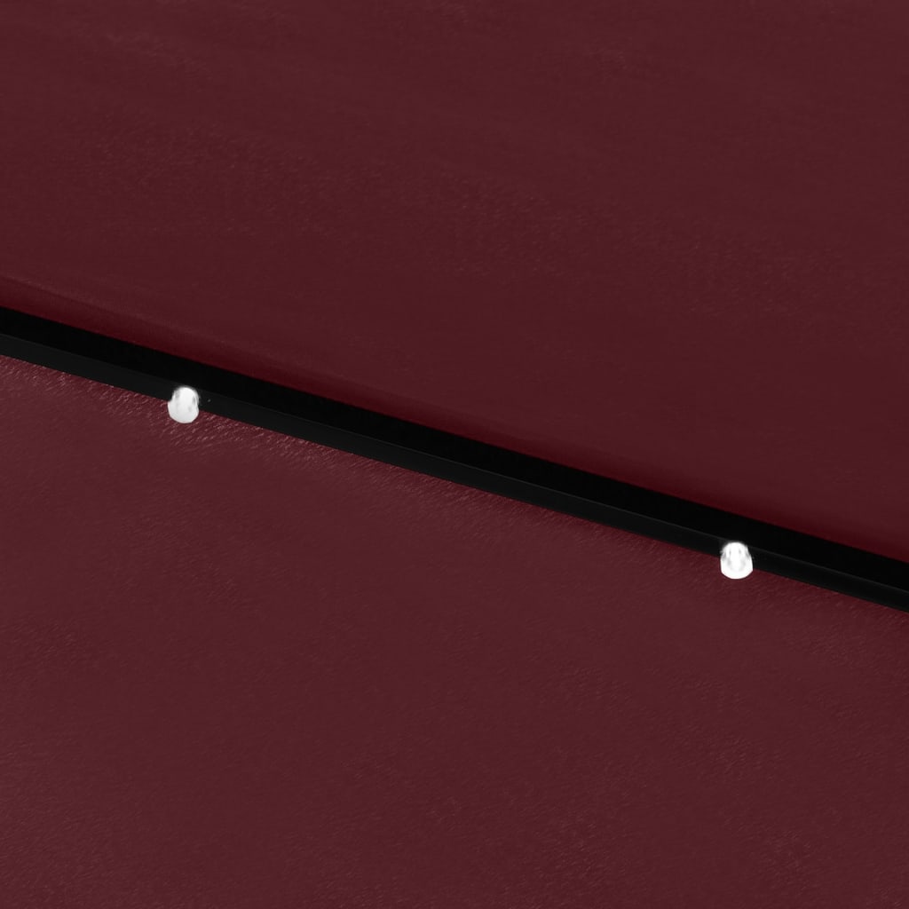 Ombrellone a Sbalzo con Palo in Acciaio e LED Bordeaux 2x3 m | homemem39