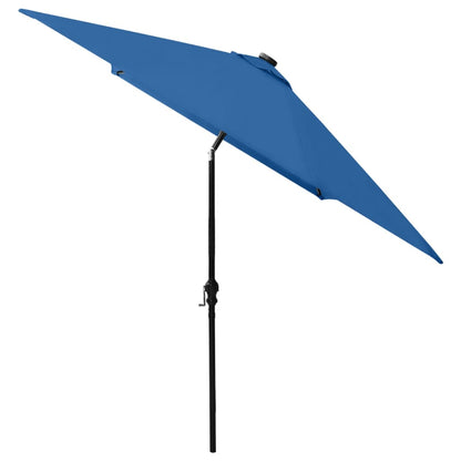 Ombrellone a Sbalzo con Palo in Acciaio e LED Azzurro 2x3 m | homemem39