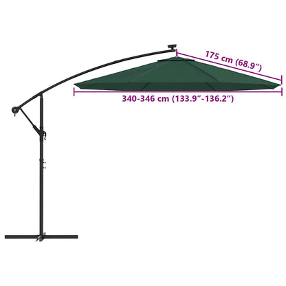 Tessuto di ricambio per ombrellone Verde 350 cm
