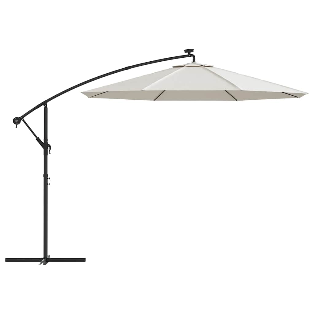 Telo di Ricambio per Ombrellone Bianco Sabbia 350 cm | homemem39