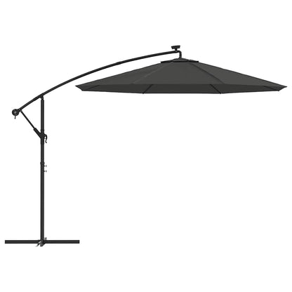 Telo di Ricambio per Ombrellone Bianco Antracite 350 cm | homemem39