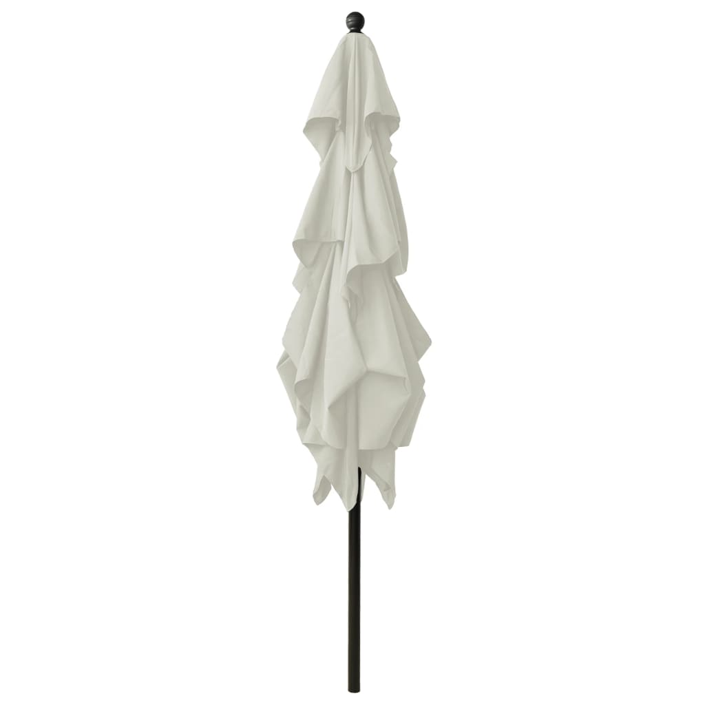 Ombrellone a Sbalzo 3 Livelli Palo Alluminio 2,5x2,5 m Sabbia | homemem39