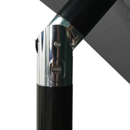 Ombrellone a 3 Livelli con Palo in Alluminio Antracite 2,5x2,5m | homemem39