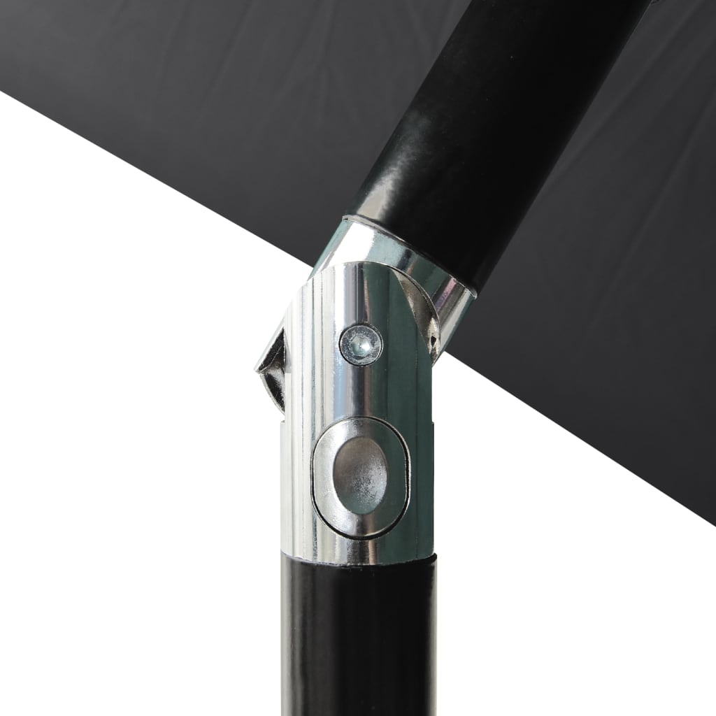 Ombrellone a 3 Livelli con Palo in Alluminio Antracite 2 m | homemem39