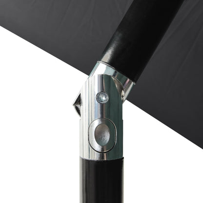 Ombrellone a 3 Livelli con Palo in Alluminio Antracite 2 m | homemem39
