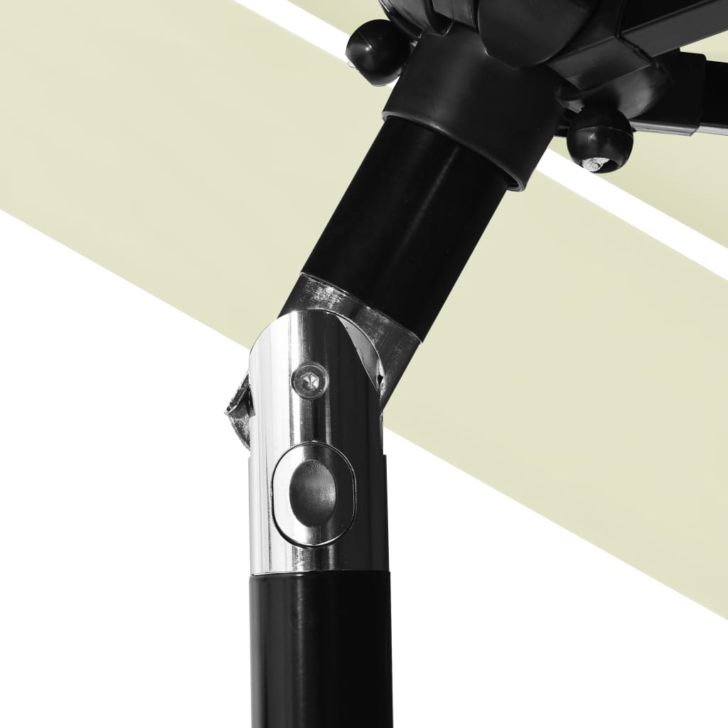 Ombrellone a Sbalzo a 3 Livelli Palo in Alluminio 2,5 m Sabbia - homemem39