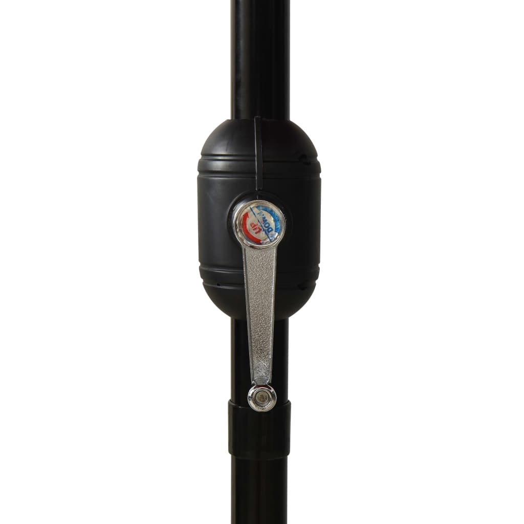 Ombrellone a 3 Livelli con Palo in Alluminio Antracite 3 m | homemem39