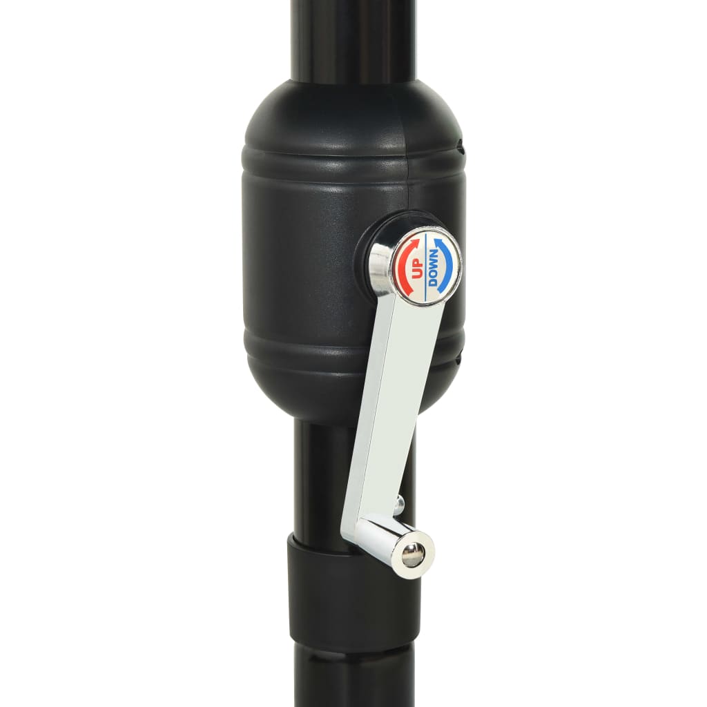 Ombrellone a 3 Livelli con Palo in Alluminio Antracite 3,5 m | homemem39