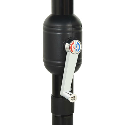 Ombrellone a 3 Livelli con Palo in Alluminio Antracite 3,5 m | homemem39