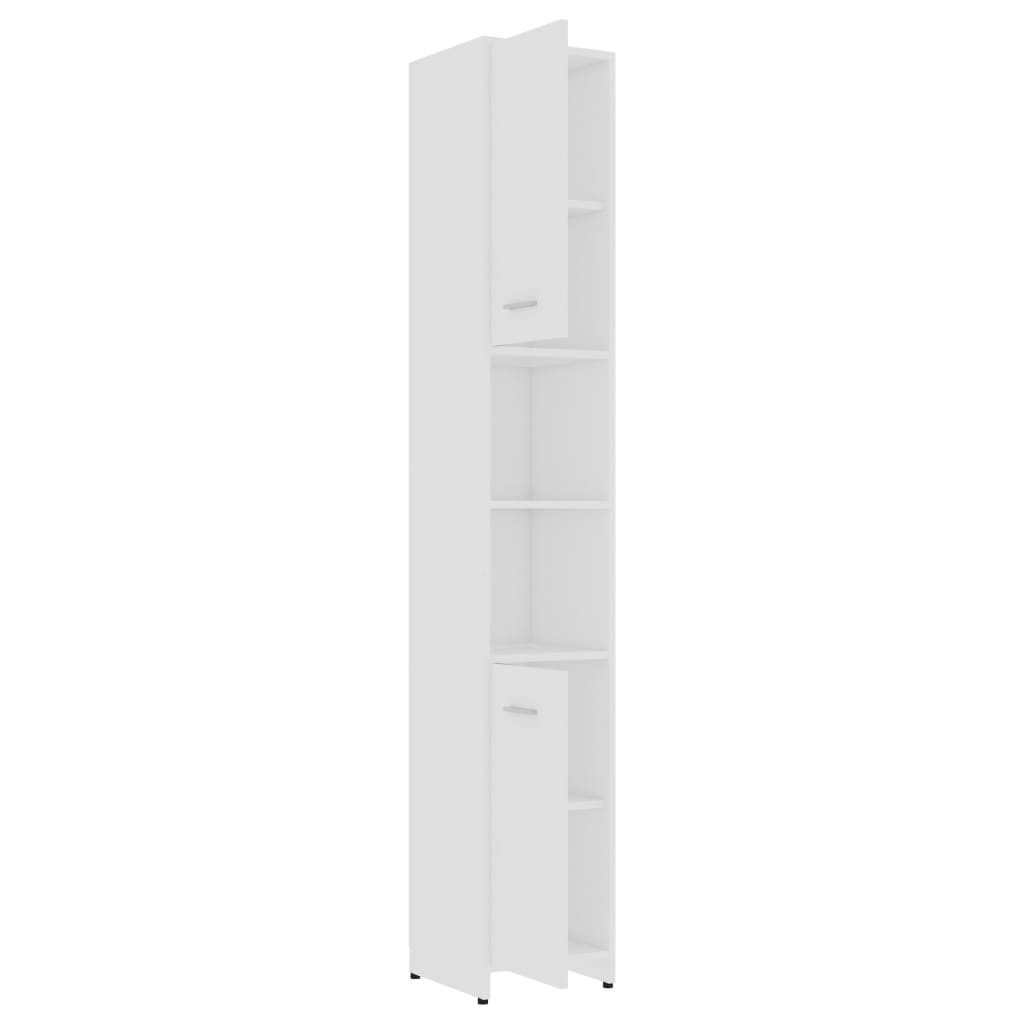 Set Mobili da Bagno 3 pz Bianco in Truciolato | homemem39