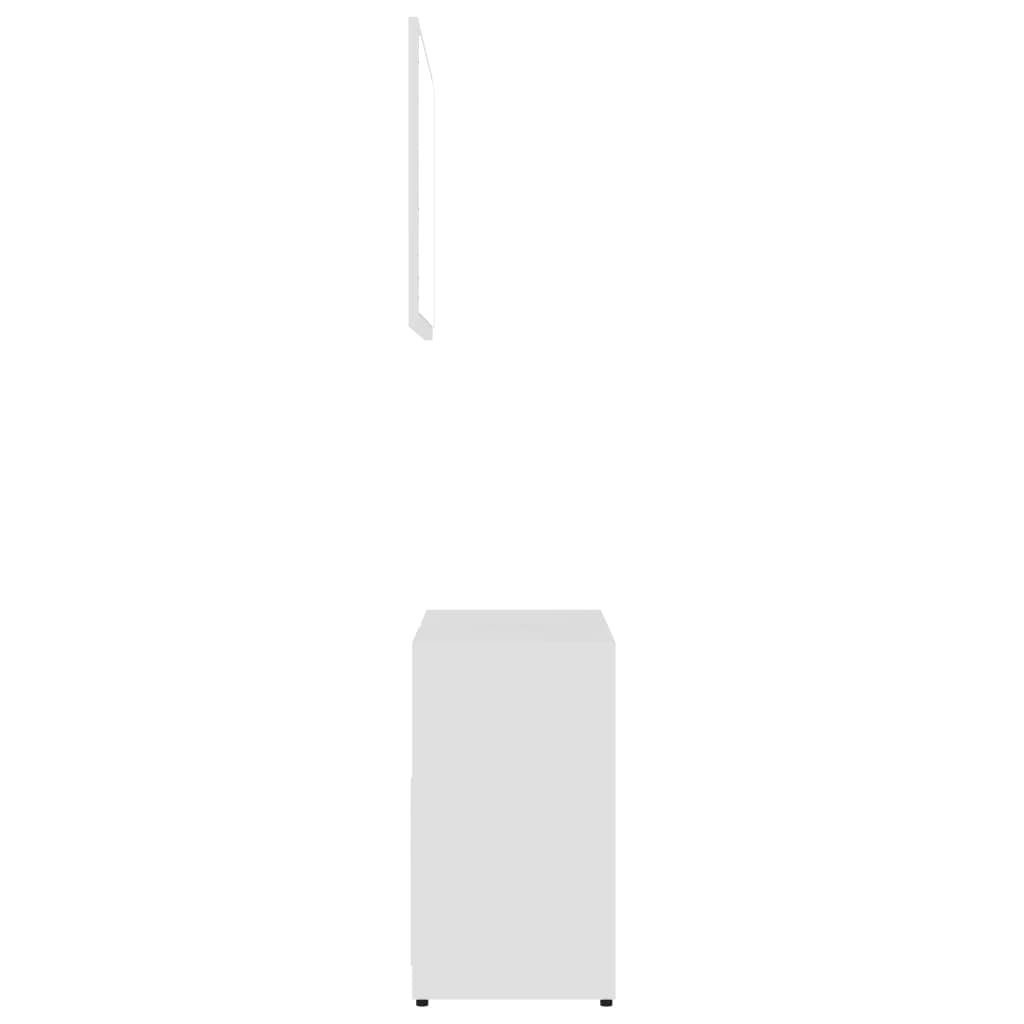 Set Mobili da Bagno 3 pz Bianco in Truciolato | homemem39