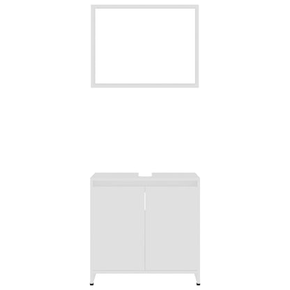 Set Mobili da Bagno 3 pz Bianco in Truciolato | homemem39
