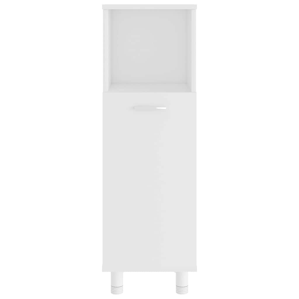 Set Mobili da Bagno 3 pz Bianco in Truciolato