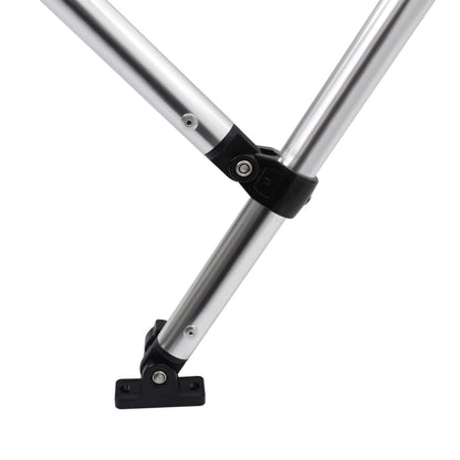 Bimini di Prua con Tendalino a 4 Archi Antracite 243x210x137 cm