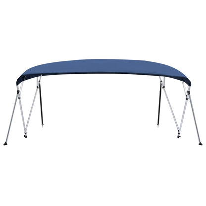 Bimini di Prua Tendalino a 4 Archi Blu 243x(230-244)x137 cm