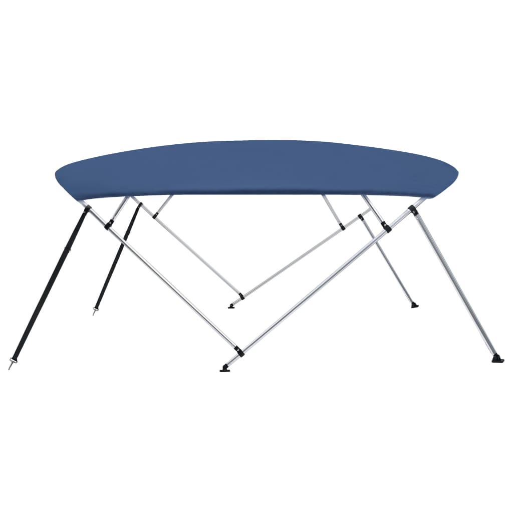 Bimini di Prua Tendalino a 4 Archi Blu 243x(230-244)x137 cm - homemem39