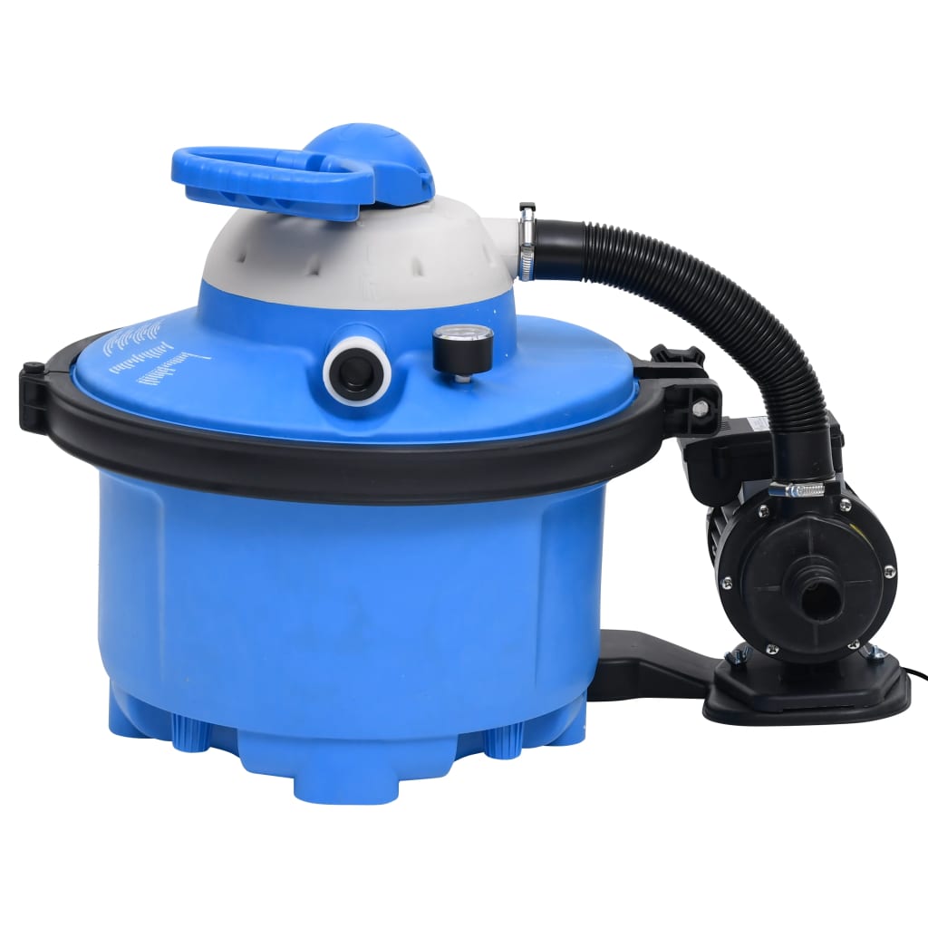 Pompa con Filtro a Sabbia Blu e Nera 385x620x432 mm 200W 25L | homemem39