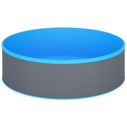 Piscina Fuori Terra 350x90 cm Grigio - homemem39