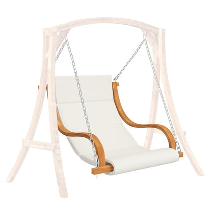 Sedia a Dondolo Senza Telaio con Cuscino Legno Curvato - homemem39