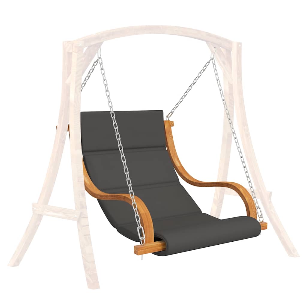 Sedia a Dondolo Senza Telaio con Cuscino in Legno Curvato | homemem39