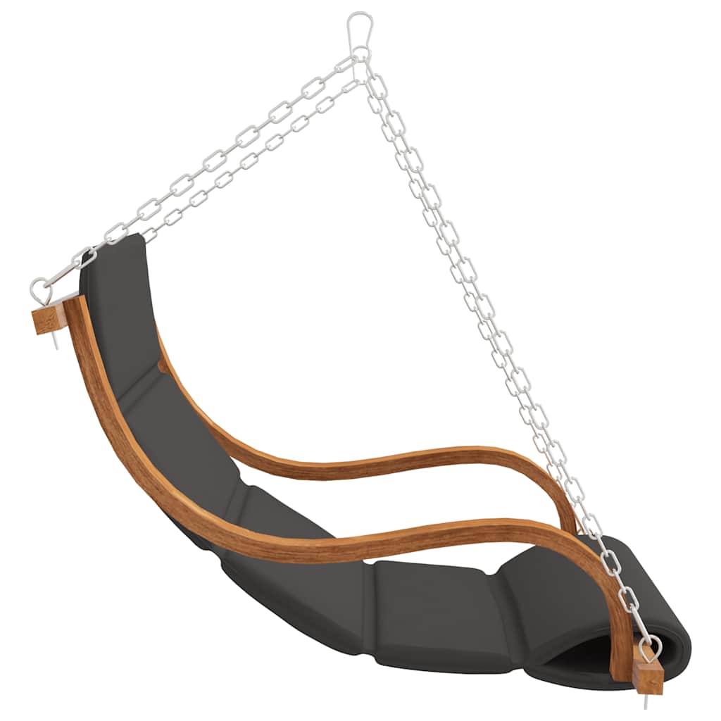 Sedia a Dondolo Senza Telaio con Cuscino in Legno Curvato | homemem39