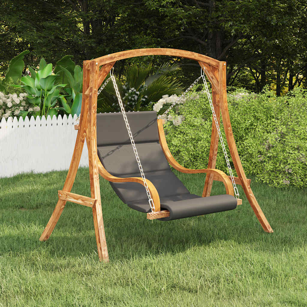 Sedia a Dondolo Senza Telaio con Cuscino in Legno Curvato | homemem39