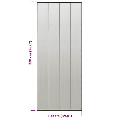 Zanzariera Porta con Tenda in Rete Nera 100x220 cm Poliestere - homemem39