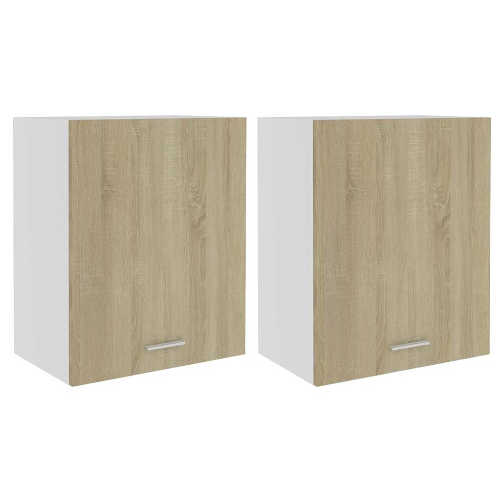 Mobili Pensili “Lyon” 2 pz Rovere Sonoma 50x31x60 cm
