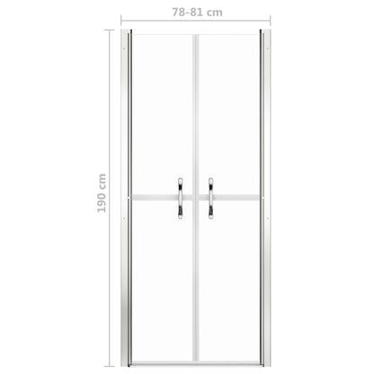 Porta per Doccia in ESG Trasparente 81x190 cm