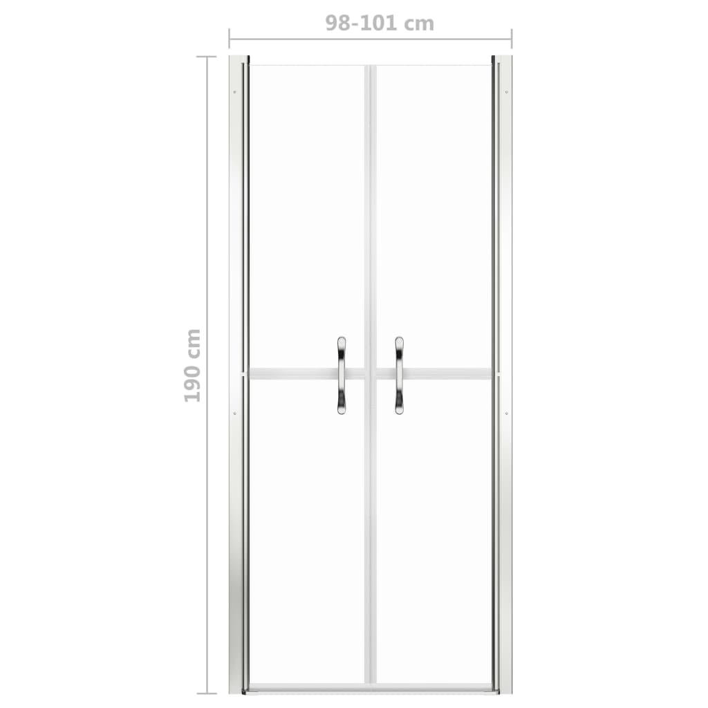 Porta per Doccia in ESG Trasparente 101x190 cm | homemem39