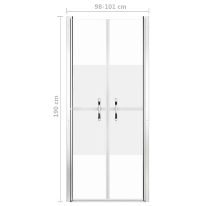 Porta per Doccia in ESG Semi-Satinato 101x190 cm