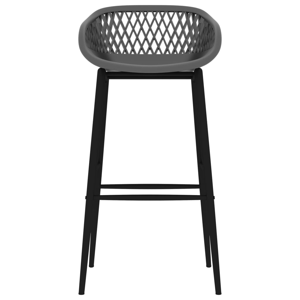 Set da Bar 5 pz Bianco e Grigio - homemem39