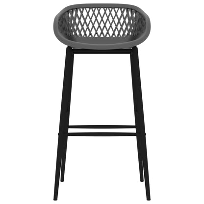 Set da Bar 5 pz Bianco e Grigio - homemem39